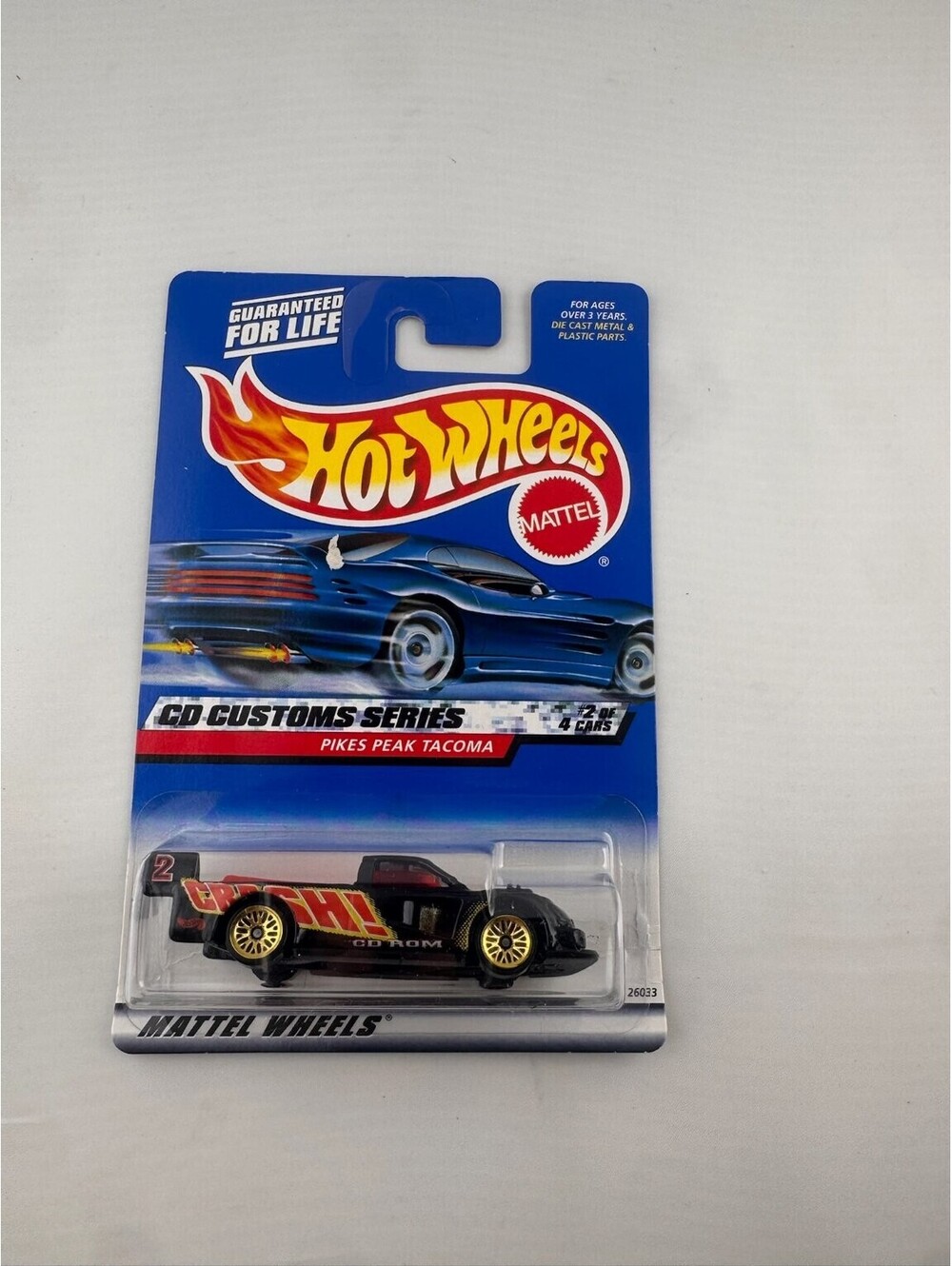Hot Wheels Diecast Truck Toyota Pikes Peak Tacoma CD Customs 2000 Model